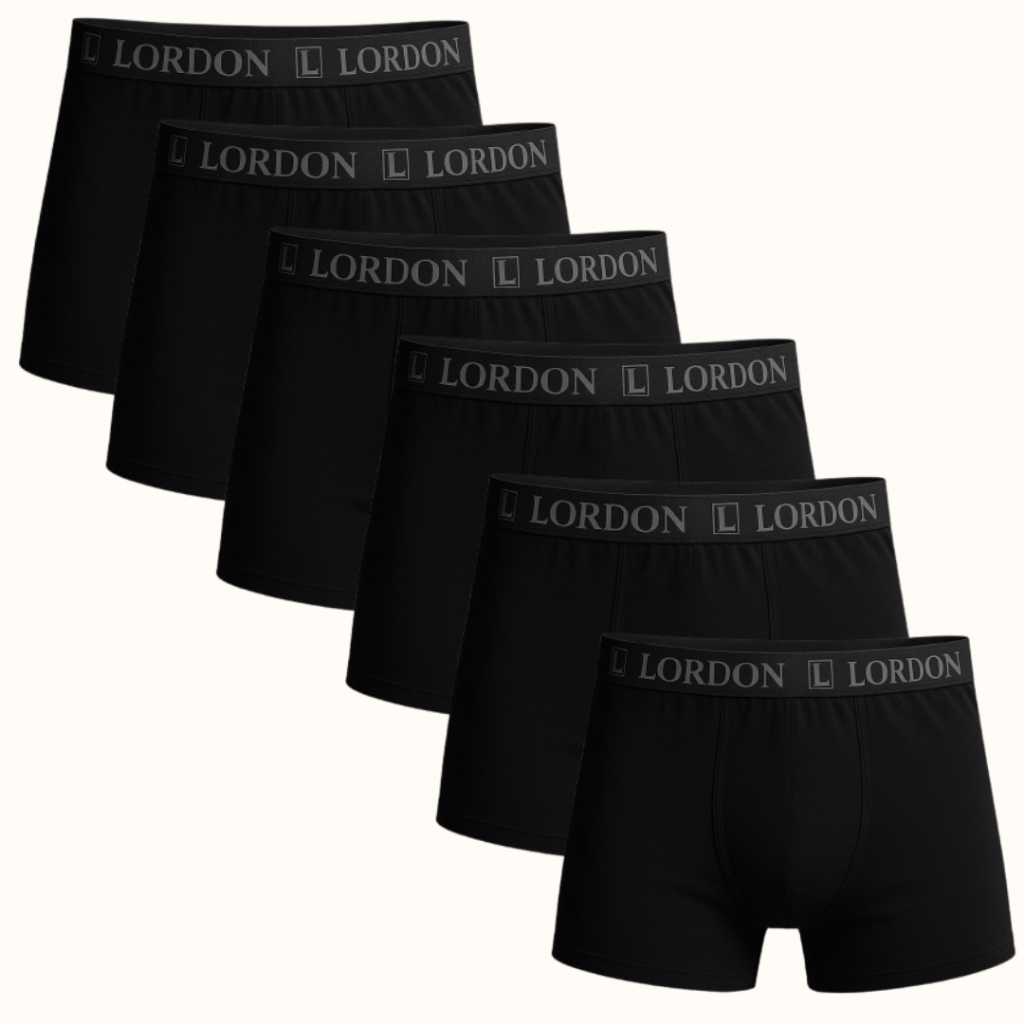 Kit 6 Cuecas Boxer Preta Plus Size XG ao G4 Microfibra Ajuste Perfeito em Oferta na Shopee