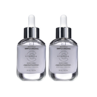 Kit 2 Sérum Solução Facial Vitamina C Skin Care Rosto Natural Vegano Antioxidante Simple Organic em Oferta na Shopee