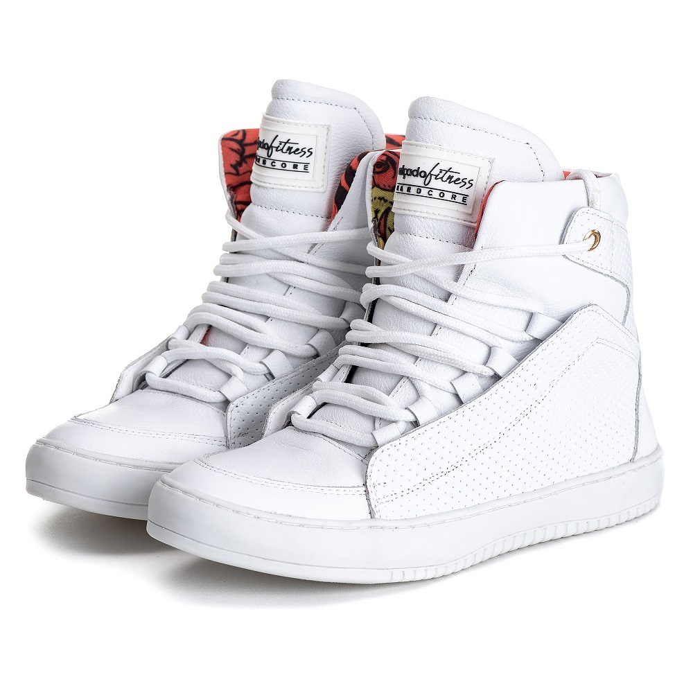 Tênis Sneaker Feminino Cano Alto Couro Legitimo 60130
