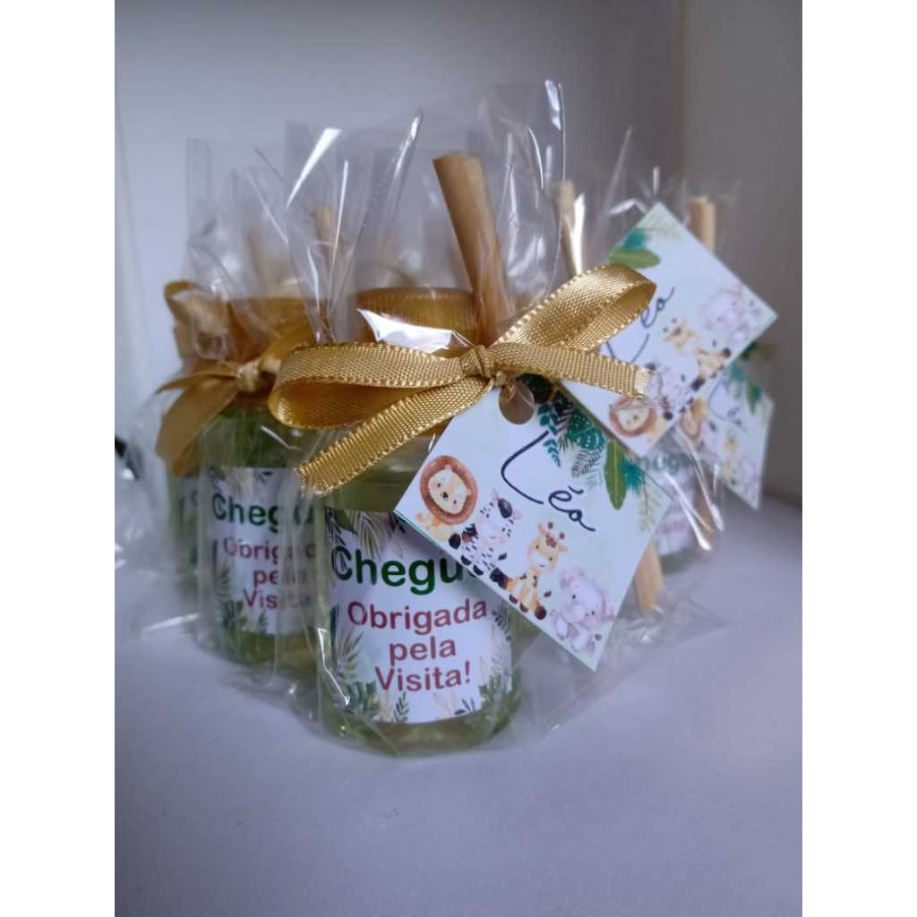 20 Mini Aromatizador de Ambiente Lembrancinha Maternidade Personalizada