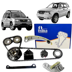 Kit Corrente Distribuição Indisa KD0017 Para Suzuki Vitara Chevrolet Tracker 2.0 16v 1999 Em Diante