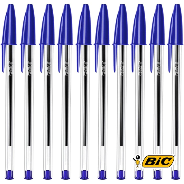 Kit de Caneta Bic Cristal Clássica Ponta Média 1.0 Esferográfica em Oferta na Shopee