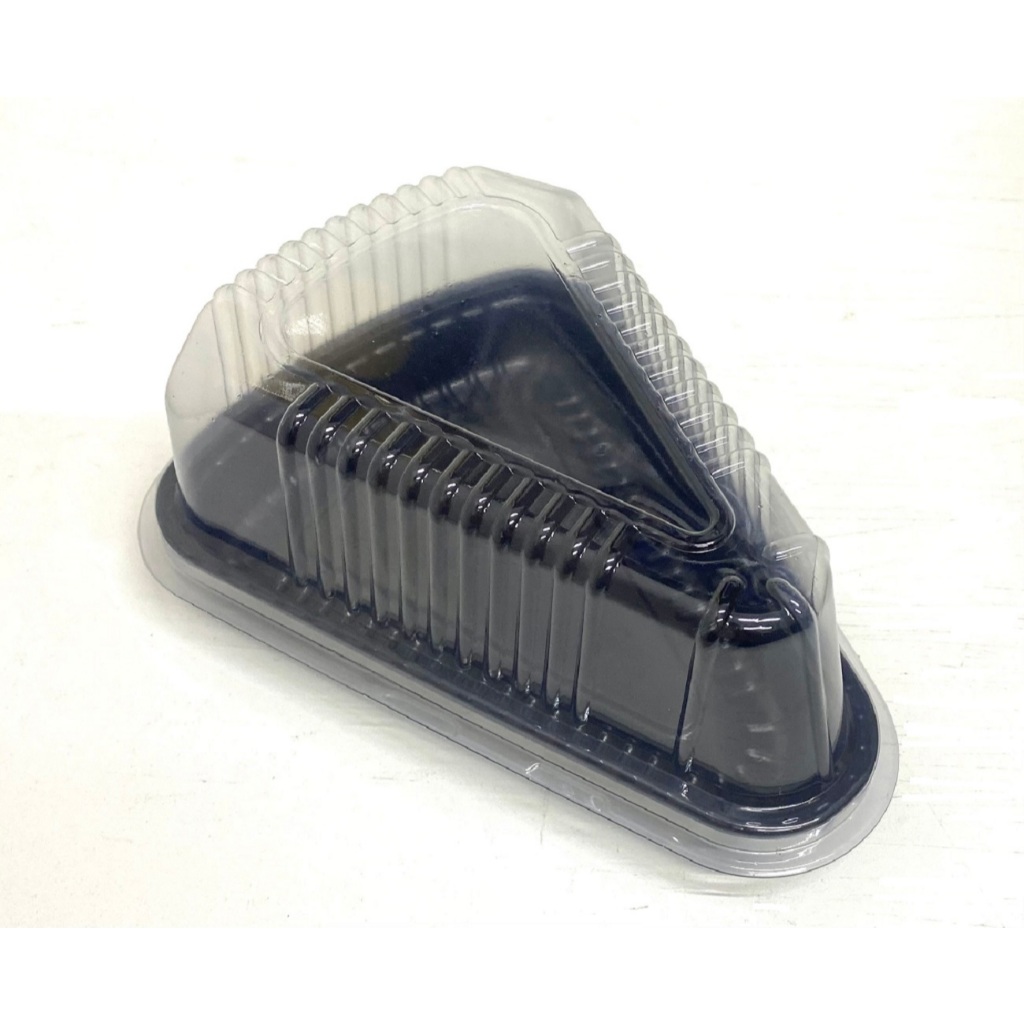 100 Unid. Embalagem Para Fatia Bolo Torta Temaki BP630 Base Preta