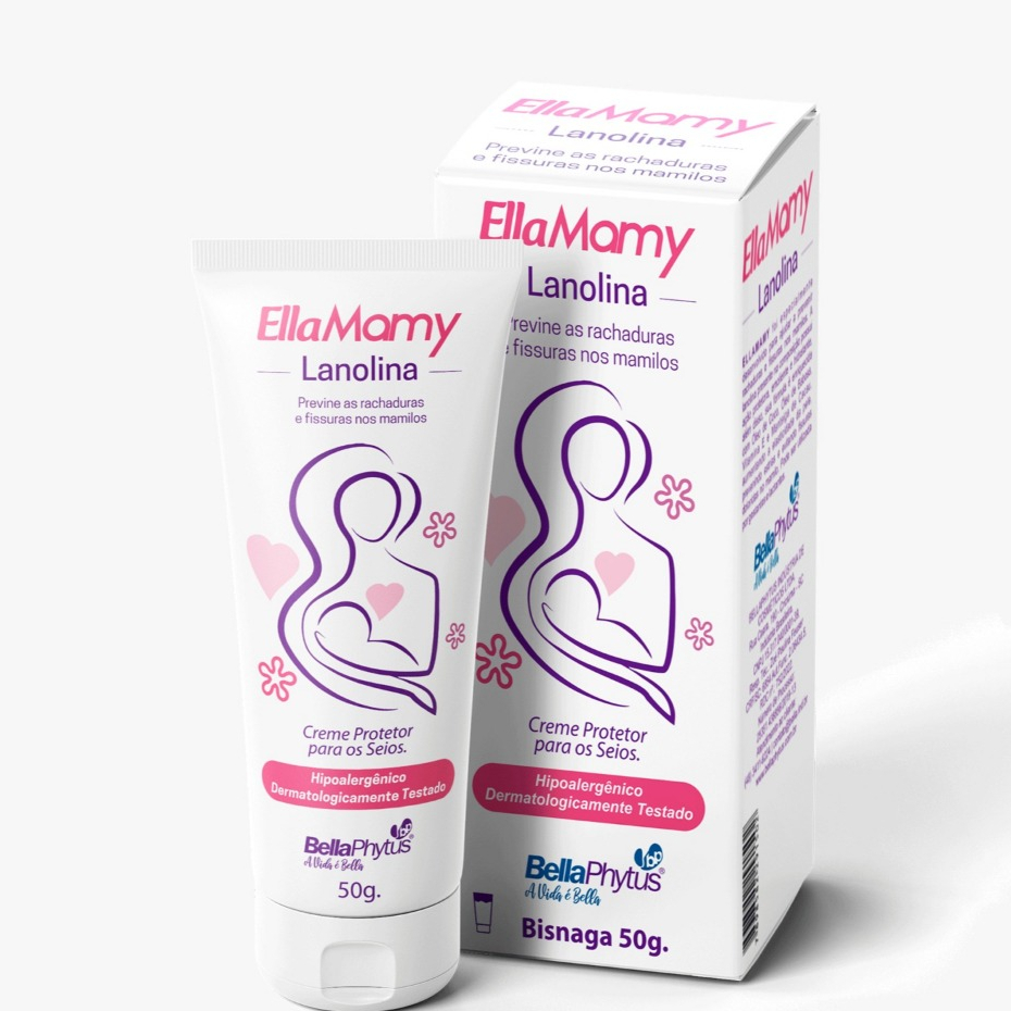 EllaMamy Lanolina Creme para Seios 50G - BellaPhytus em Oferta na Shopee