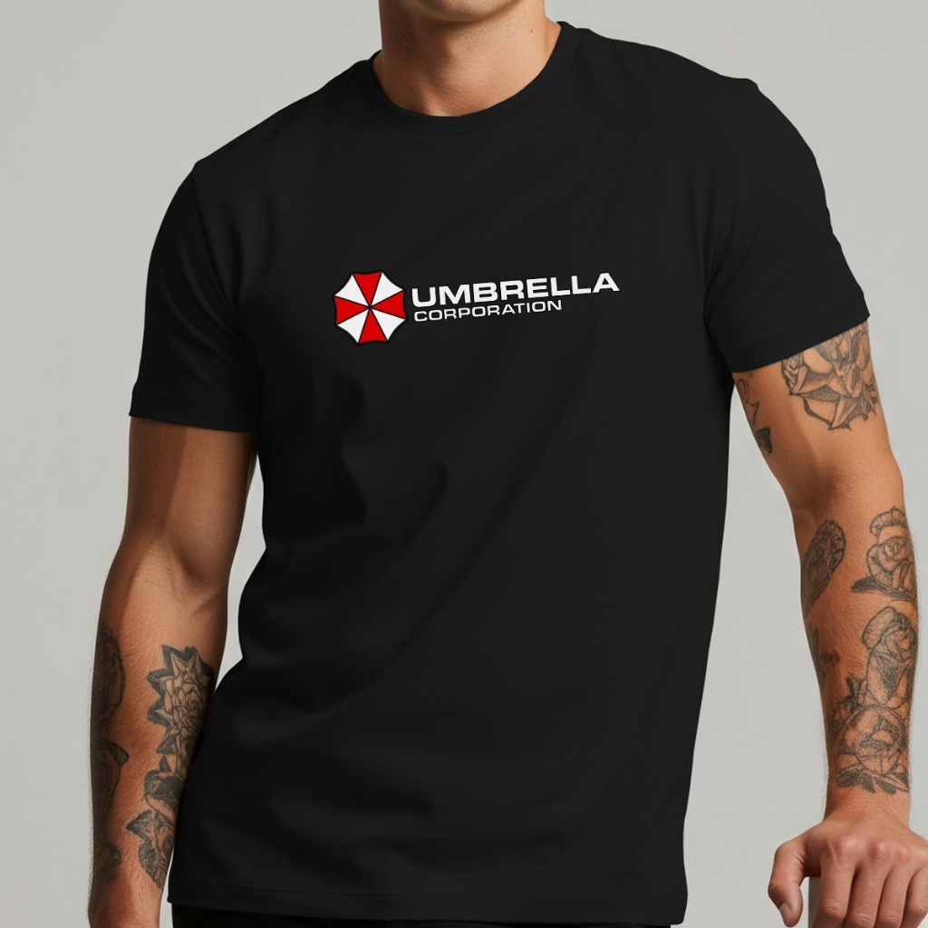 Camiseta Masculina Umbrella Corporation Resident Evil Estampada Camiseta Blusa T-Shirt