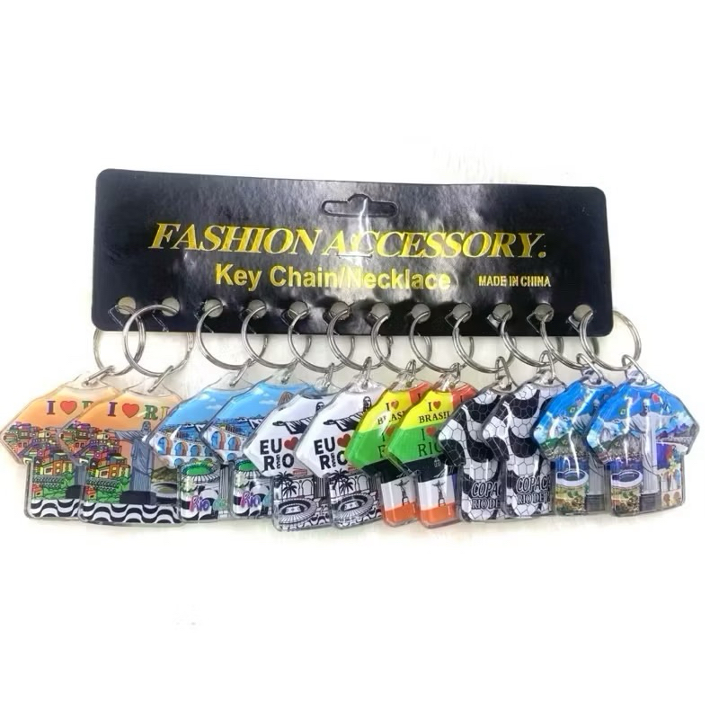 Kit 12 Chaveiros Souvenir Rio de Janeiro — imagem 2 de 2