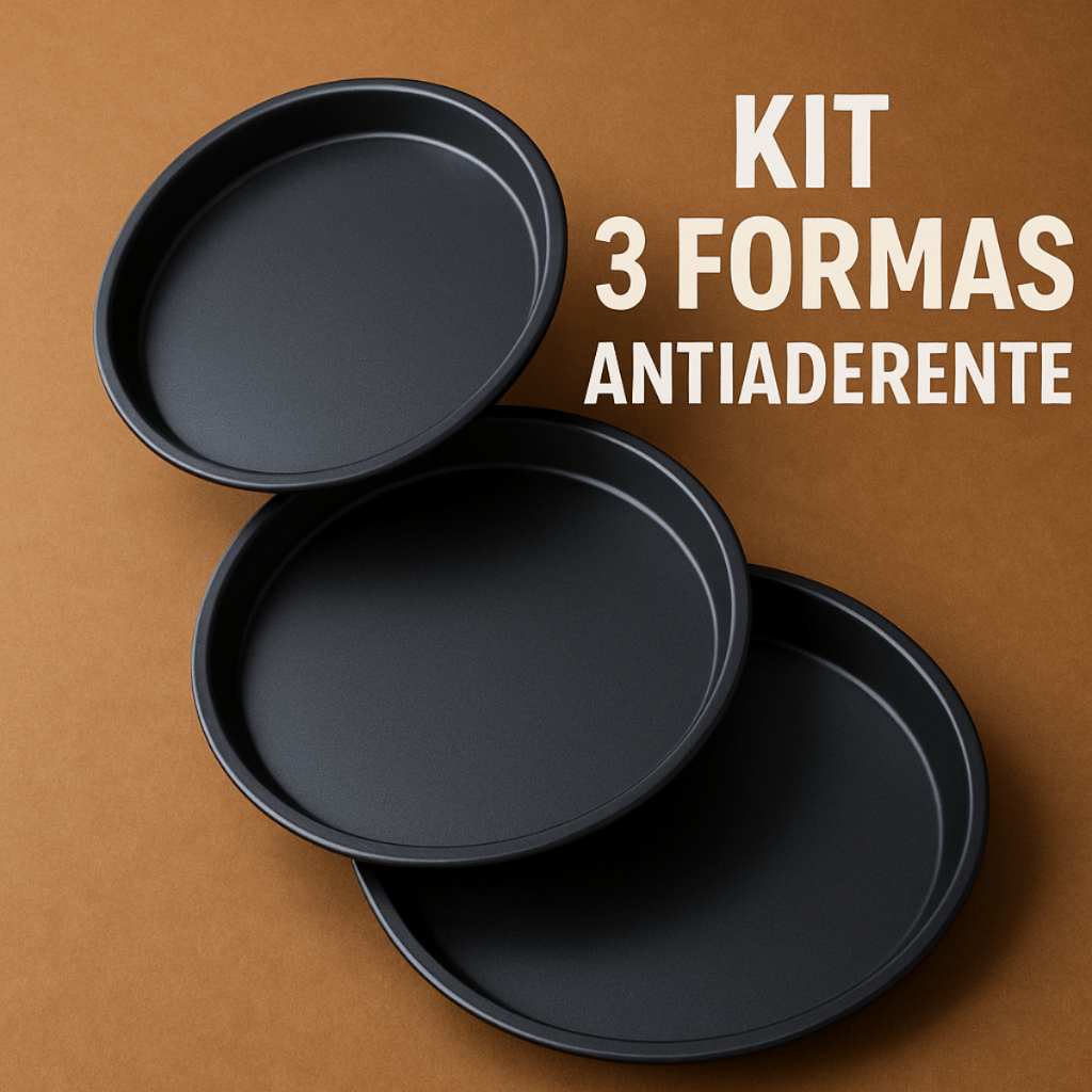 Forma Pizza Assadeira Redonda Antiaderente Resistente Cor Preta em Oferta na Shopee