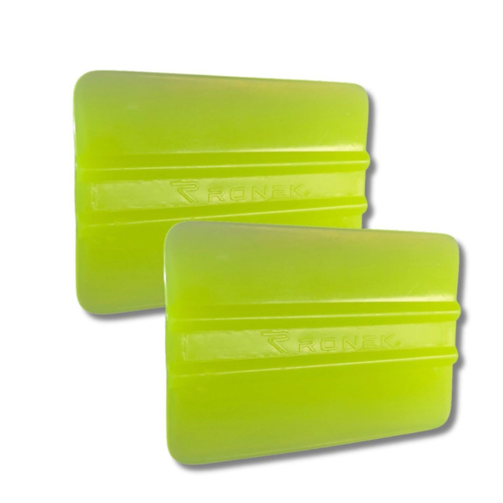 10 Un Espátula 10cm Retangular Básica Neon Joker Wrap Tools Ronek - Envelopamento Vinil Automotivo Decorativo PPF Film