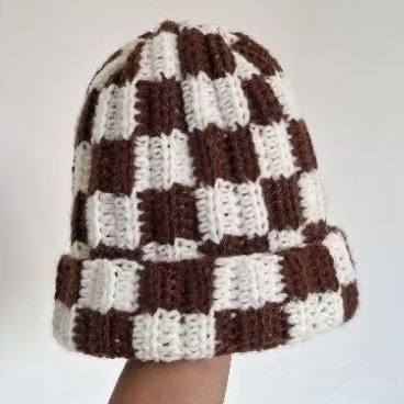Gorro Touca Unissex de Crochê Feito à Mão