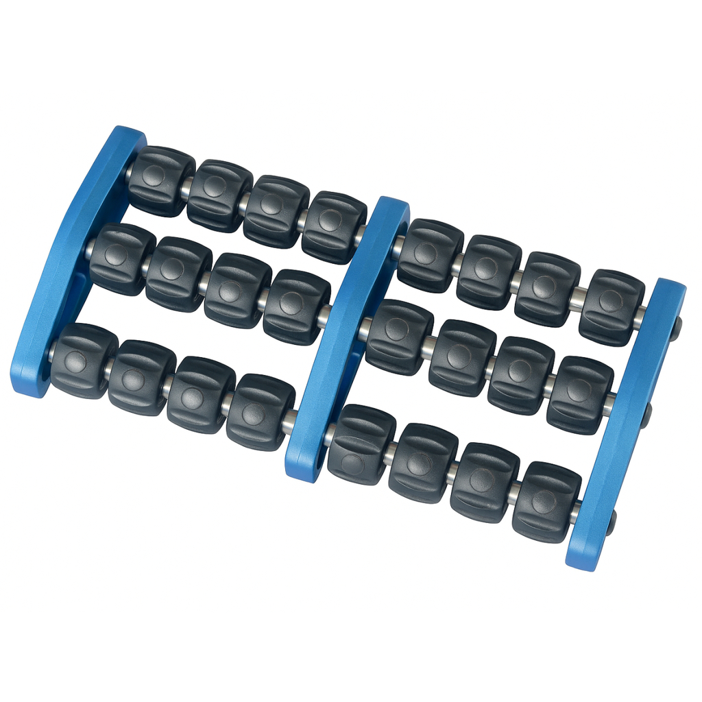 Massageador Manual Magnético Duplo Para Pés Azul Único - Terumi