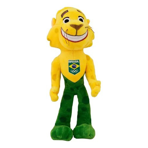 pelucia Ginga Olimpiadas Rio 2016 Original Time Brasil 30 Cm