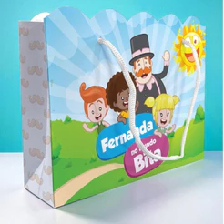 Sacolinha Mundo Bita Ondulada Personalizada Festa Lembrancinha Kit Festa Sacola