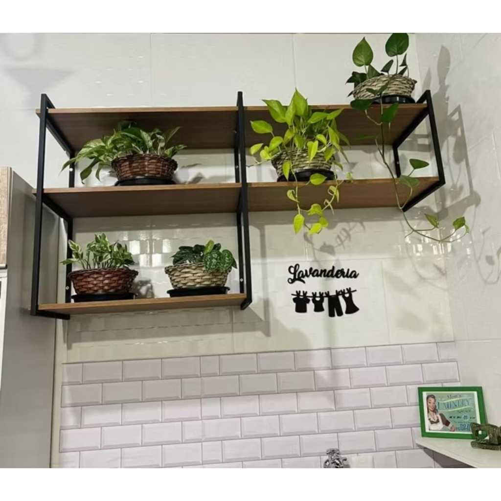 KIT INDUSTRIAL PARA MICROONDAS/AIR FRYER NICHO COM PRATELEIRA DE MDF (CASO PRESCISE DE OUTROS TAMANHO CHAME CHAT)