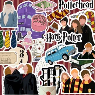 36 Adesivos Harry Potter À prova d'água Para Colagem Criativa em Garrafinhas Capinhas Kindle e Journal em Oferta na Shopee