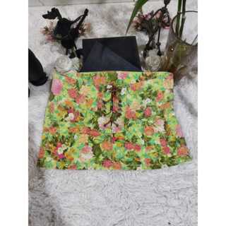 Minissaia Adulto Feminina, Sarja Estampa Floral Lycra, Tam:38, Marca: Bauerbauer1977