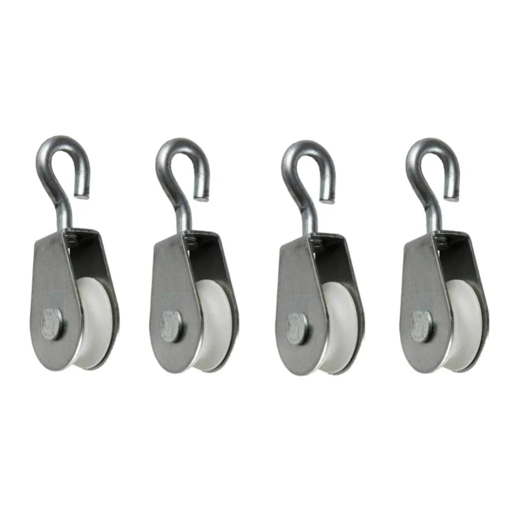 Roldana 2cm Para Varal Unidades. Metal Com Plástico Com Gancho  Com Olhal Suporta Até 30kg Para Varal e Adaptações em Oferta na Shopee