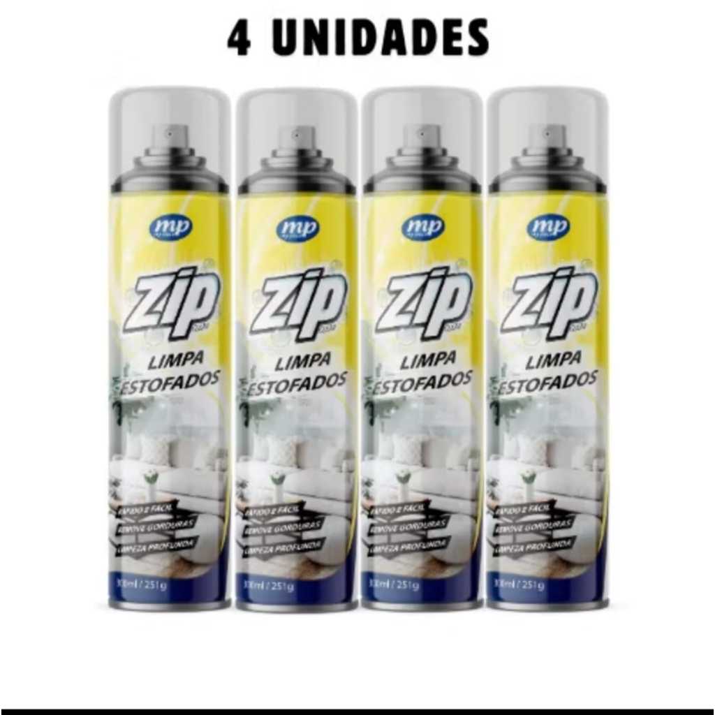 Limpa Estofados Espuma Mágica Limpa a Seco Zip Clean Spray 300ml