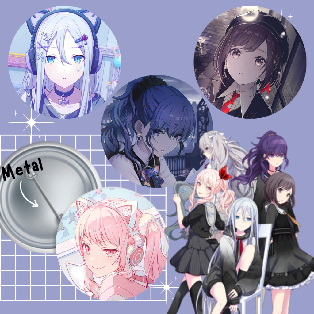 Bottons 25-ji Nightcord de. Project SEKAI COLORFUL STAGE! - Botton 3,7cm em Oferta na Shopee