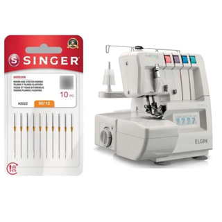 10 Agulhas Para Máquina de costura overlock Elgin portátil em Oferta na Shopee