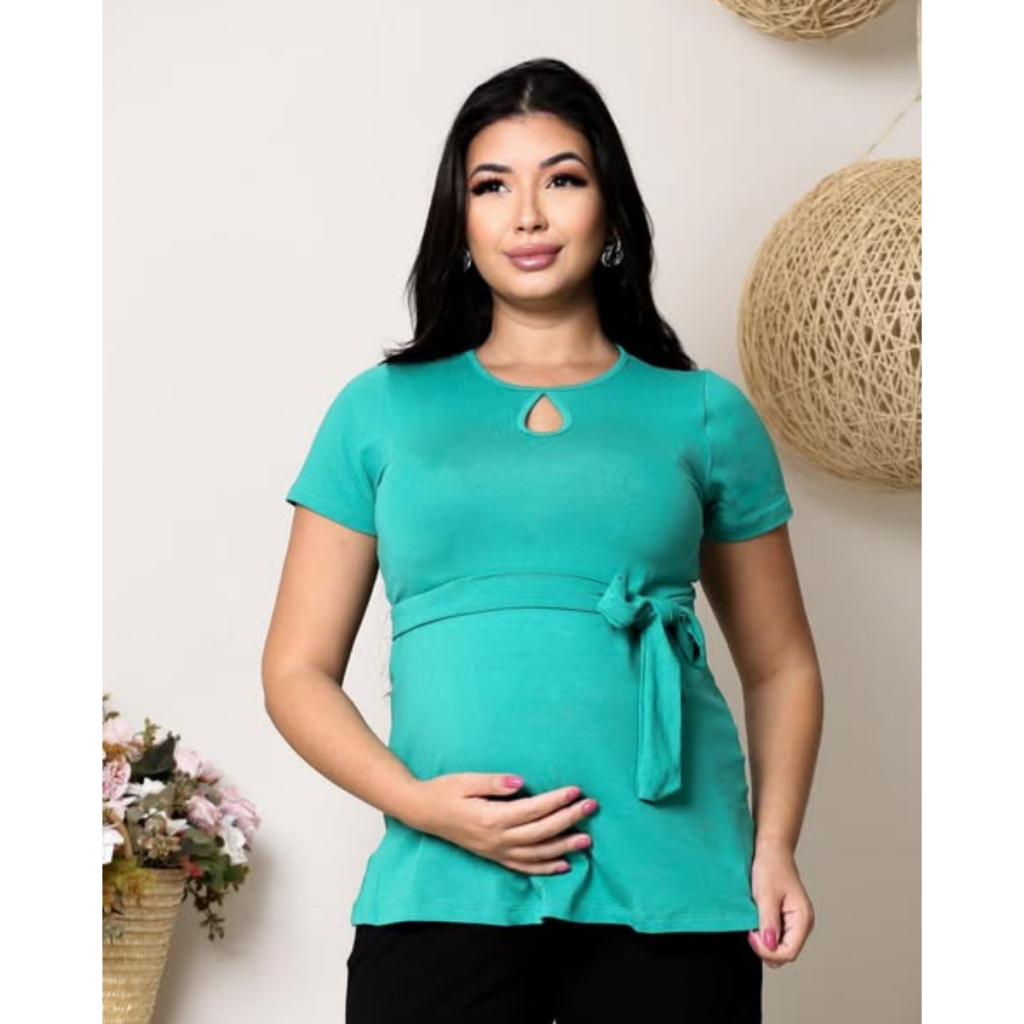 Blusinha Feminina para Gravidas em Malha Confortavel REF 04