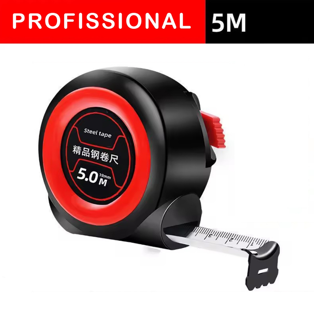 Fita Métrica De 5 Metros De Aço Retrátil Profissional em Oferta na Shopee