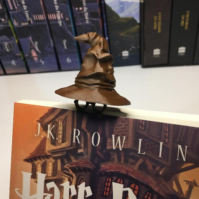 Marca Pagina Harry Potter Chapéu Seletor Marcador Livros Revistas Cadernos Bookmark J. K. ...