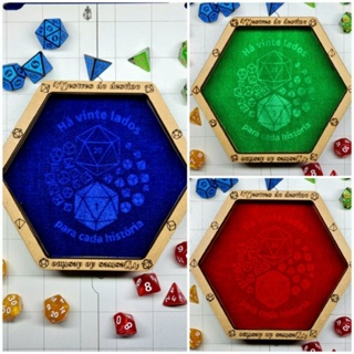 Arena/Bandeja de Dados Com Tecido Pequena, vampire, cthulhu, rpg, boardgame, dice em Oferta na Shopee