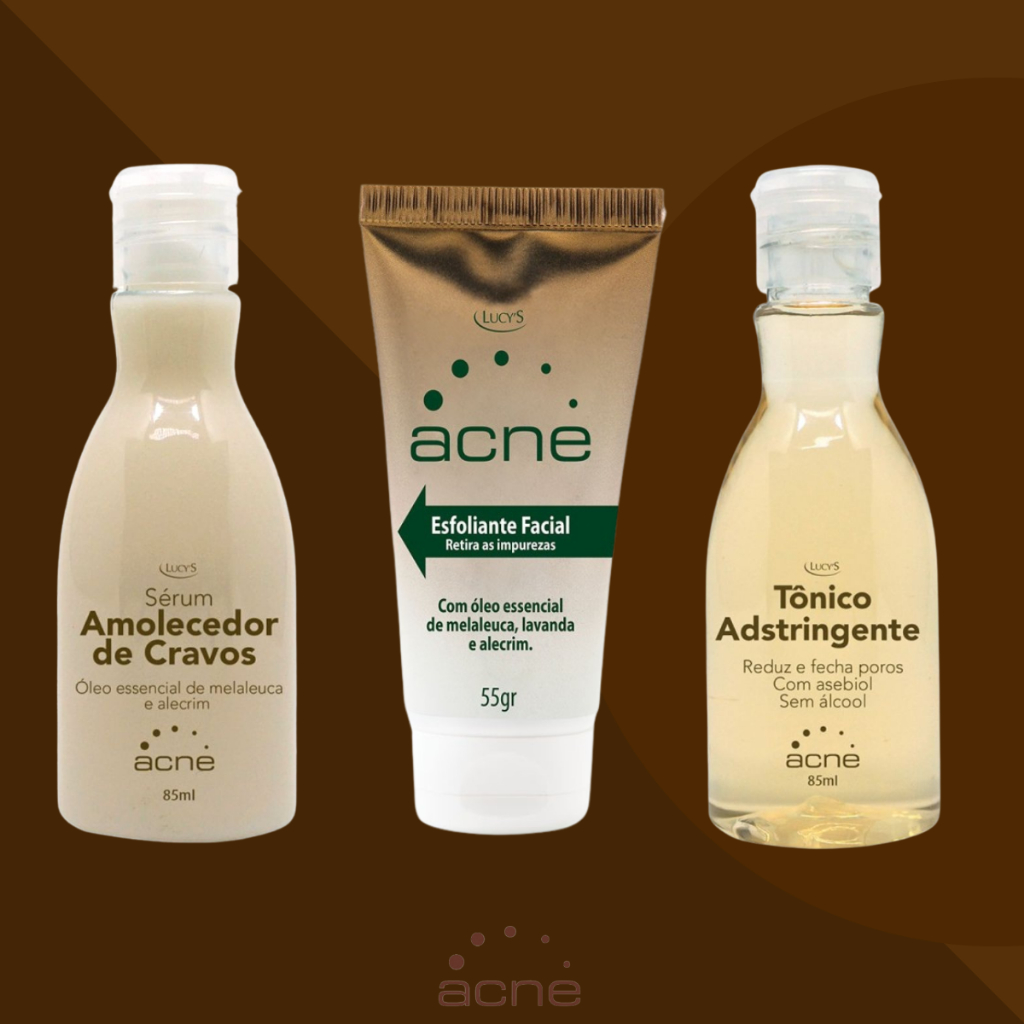 Esfoliante Facial + Amolecedor de Cravos + Tônico Adstringente