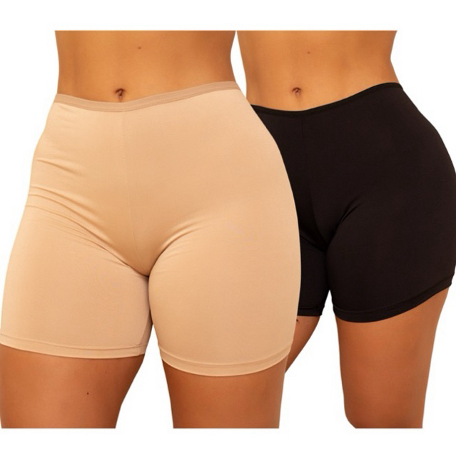 Short Anágua Feminino | Segunda Pele Lisa | Roupas Íntimas Confortáveis | Disfarça Transparência em Oferta na Shopee