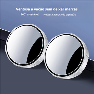 2 pçs espelho retrovisor do carro infinito pequeno espelho redondo 360 graus invertendo e…