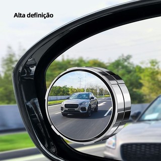 2 pçs espelho retrovisor do carro infinito pequeno espelho redondo 360 graus invertendo e…