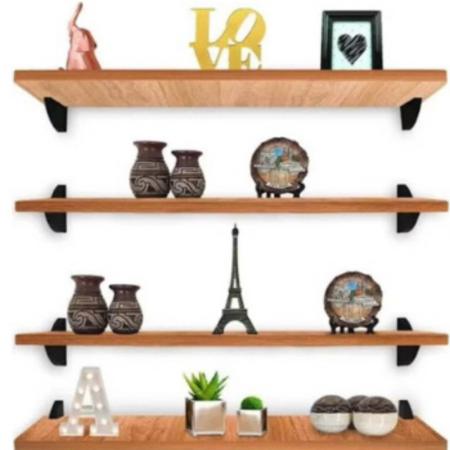 kit prateleira Mdf cru multiuso sala quarto banheiro em Oferta na Shopee