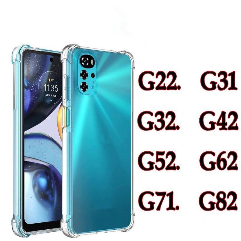 Capa transparente capinha TPU Anti Shock Impacto Para MOTO G22, G31,G32,G42,G52,G62,G71,G82