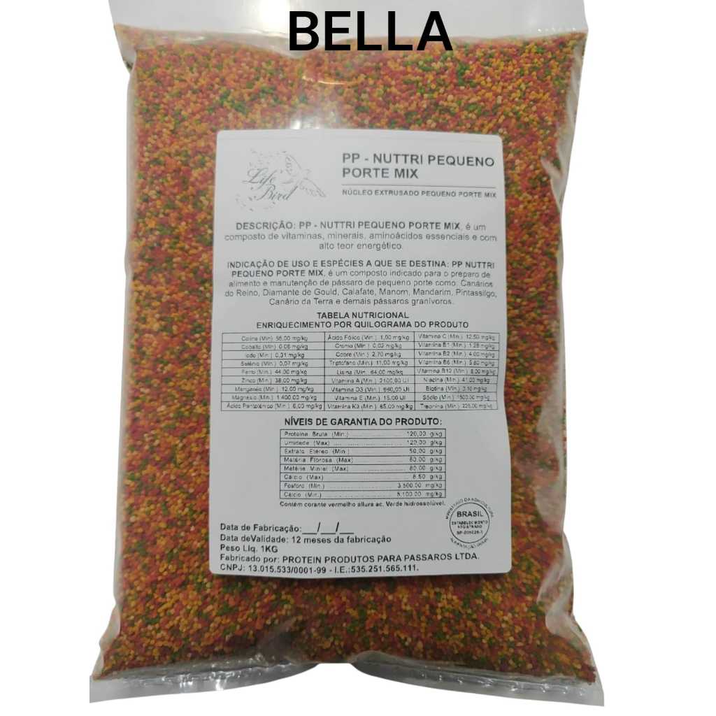 1Kg Ração Extrusado Mix Para Coleiro, Canário, Pintassilgo Etc. em Oferta na Shopee