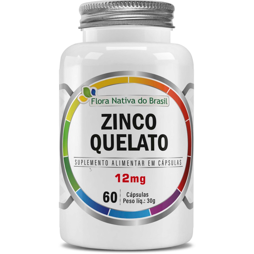 ZINCO QUELATO 12MG 60CAPS FLORA NATIVA