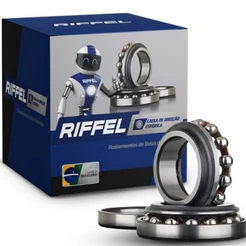 Caixa Direção Esférica Moto YBR 125 K E ED 2000 2001 2002 2003 2004 2005 2006 2007 2008 2009 RIFFEL