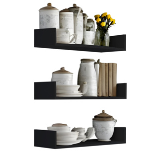 Prateleiras Nicho U Preto 60X20 CM Decorar Quarto/ Sala/ Banheiro/ Cozinha em Oferta na Shopee