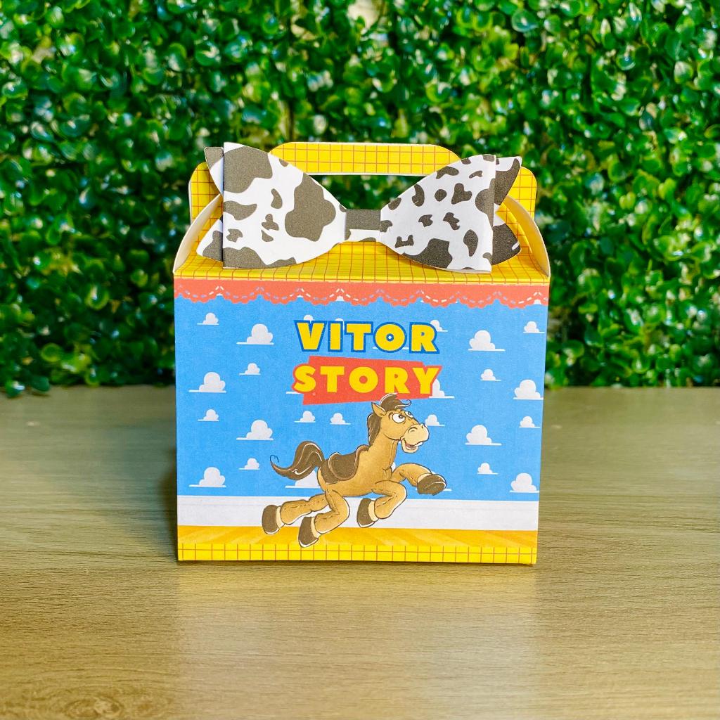 Caixinha Maletinha PEGUE E MONTE - TOY STORY  Lembrancinhas de Festa personalizadas