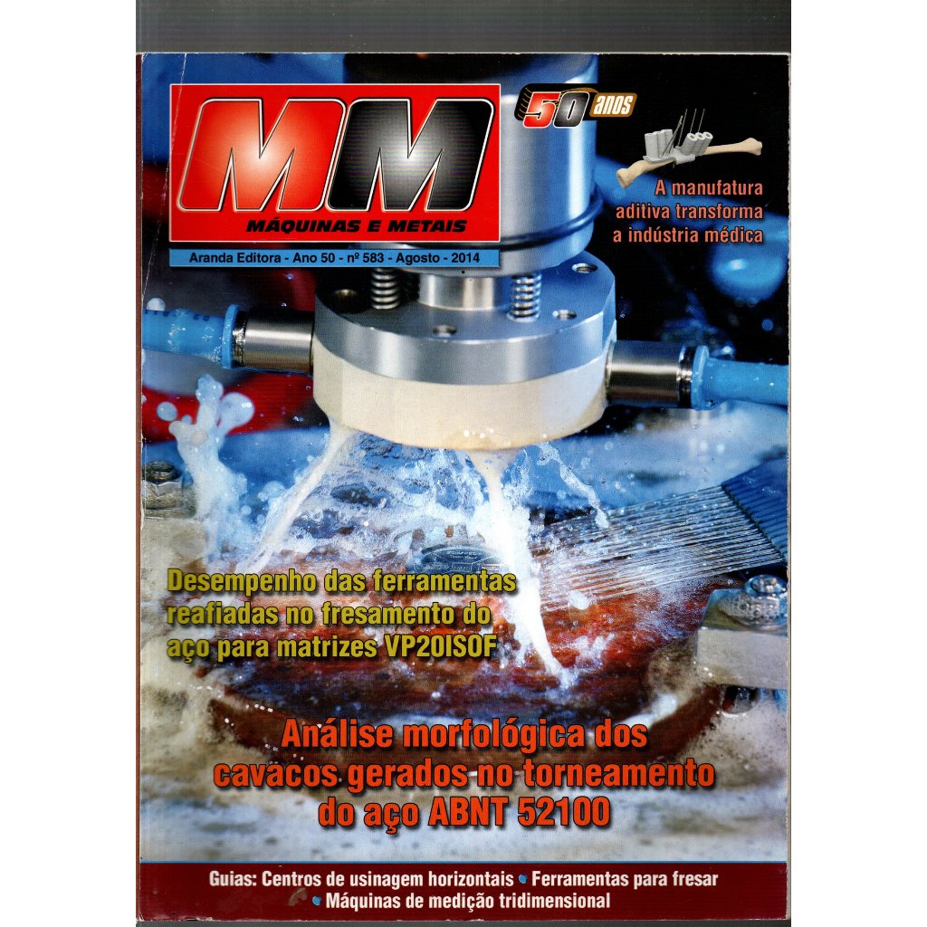 Revista MM, Máquinas E Metais, Ano 50, N 583, Agosto 2014