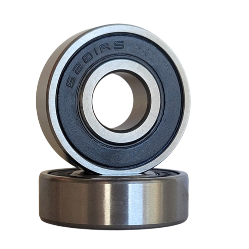 Kit com 04 rolamentos 6201-1/2 polegada 2RS HMS - 12,7x32x10mm