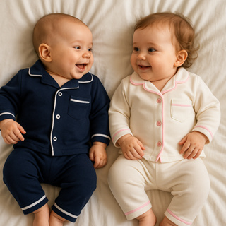 Pijama Americano Bebê em Cotton Algodão | Conjunto Pijama Infantil  p/ Menino e Menina | P M G em Oferta na Shopee