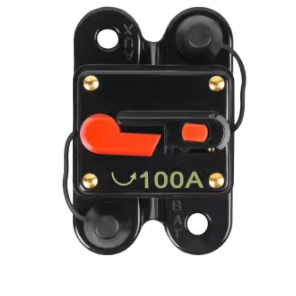 Disjuntor Elétrico para Instalação de Som Automotivo Resetável 100A Resetável