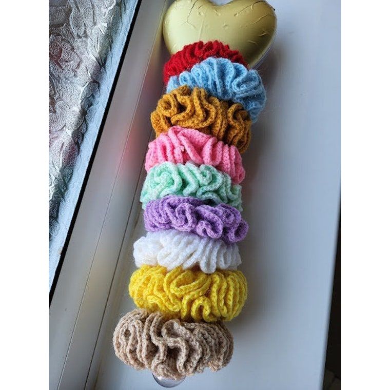 Scrunchie Frufru Arco-Íris