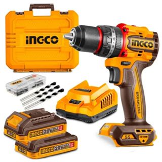 Parafusadeira Furadeira Impacto 20V Ingco Sem Fio 1/2" 13mm Com 2 Baterias e Carregador Bivolt em Oferta na Shopee