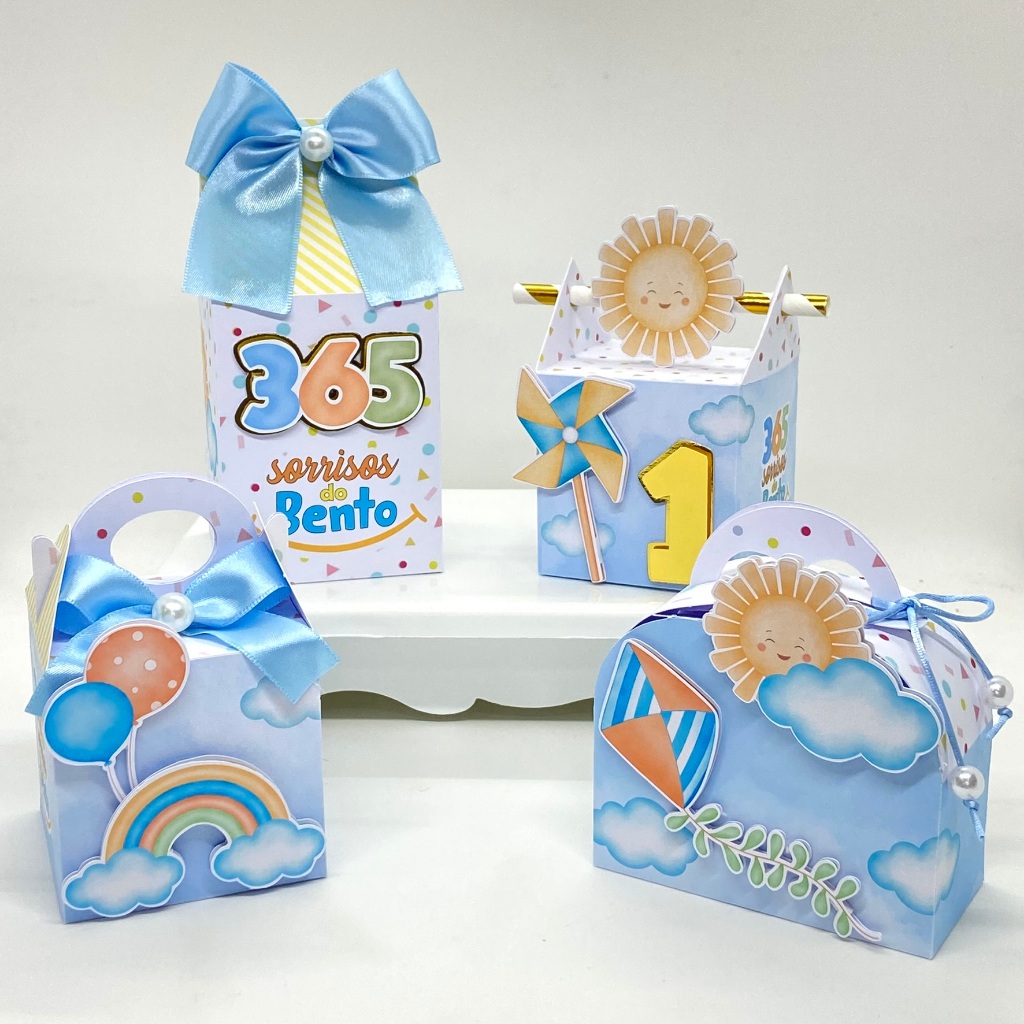 Kit Festa 365 Sorrisos Personalizado / Lembrancinhas / Aniversário/ Festa / Caixinhas Personalizadas / Milk Maletinha