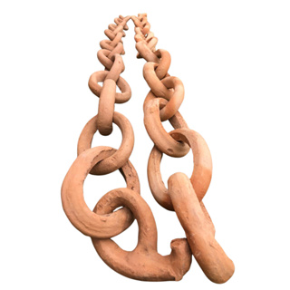 Corrente de Barro Rústica - Elos de Barro - Corrente para decorar Jardim - Corrente para Vaso -Rústico Chic em Oferta na Shopee