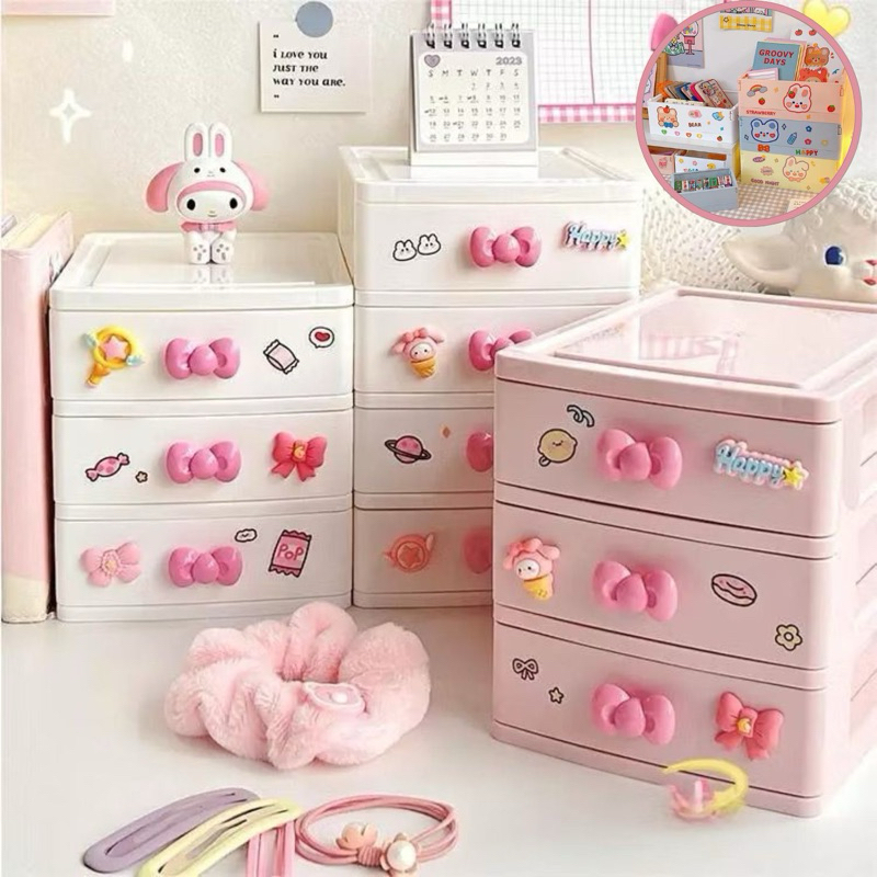 Organizador de Mesa Fofo Porta Treco Caneta Maquiagem Gaveta Escritório Multiuso