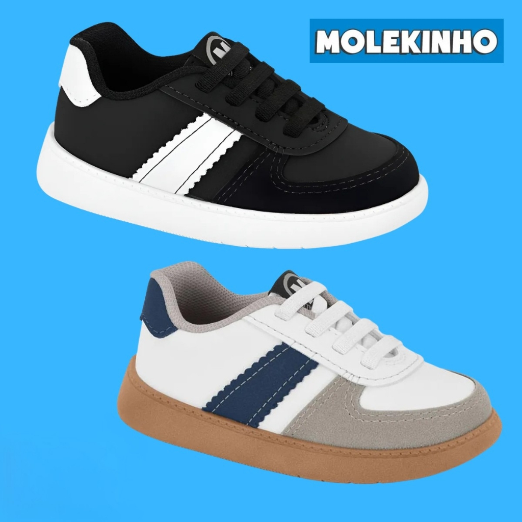 Tenis Infantil Casual Menino Molekinho Calce Facil | Lançamento! | Produto Original Molekinho! em Oferta na Shopee