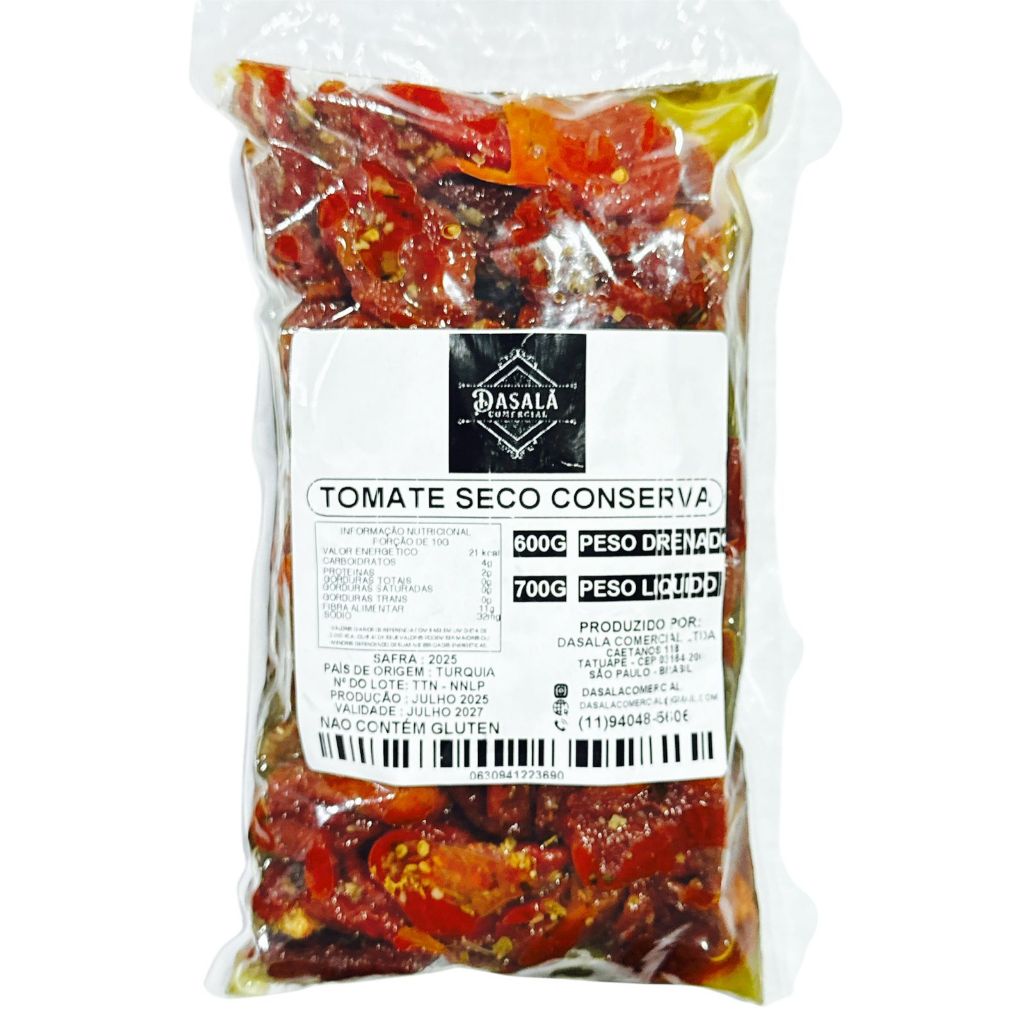 Tomate Seco Em Conserva Premium 600g (TEMPERADO COM AZEITE E CHIMICHURRI) em Oferta na Shopee