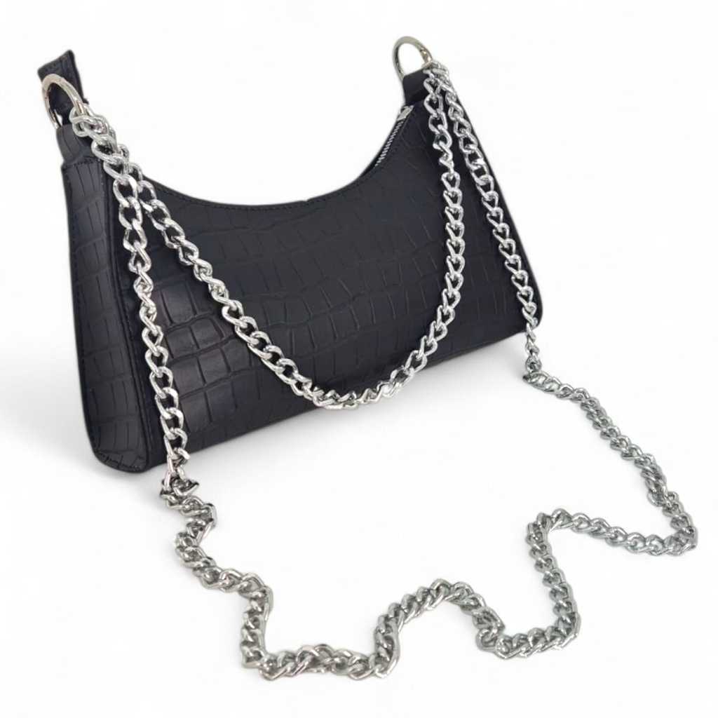 Bolsa Feminina Crossbody Inspiração Zadi It Girls 2 Alça Corrente Tendência